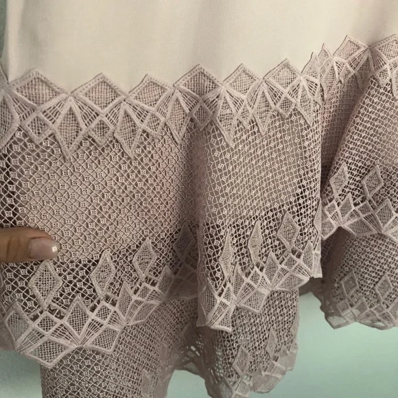 Jonathan Simkhai tiered guipure lace mini dress - Picture 6 of 6